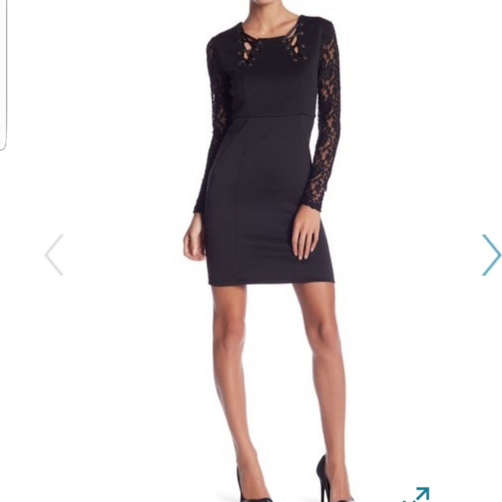New - sleek pretty black cocktail dress
